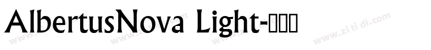 AlbertusNova Light字体转换